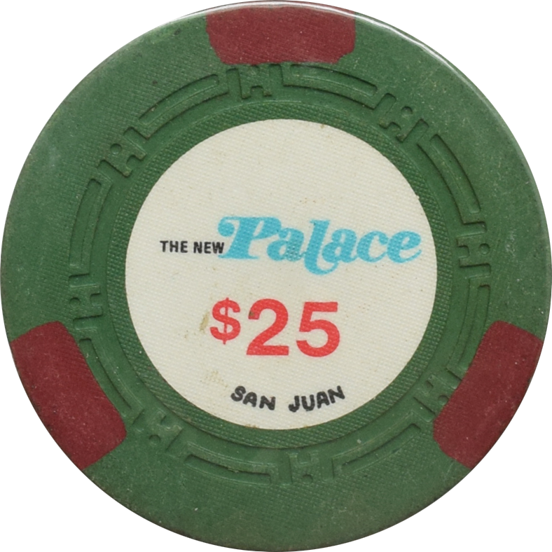 The New Palace Casino San Juan Puerto Rico $25 Chip