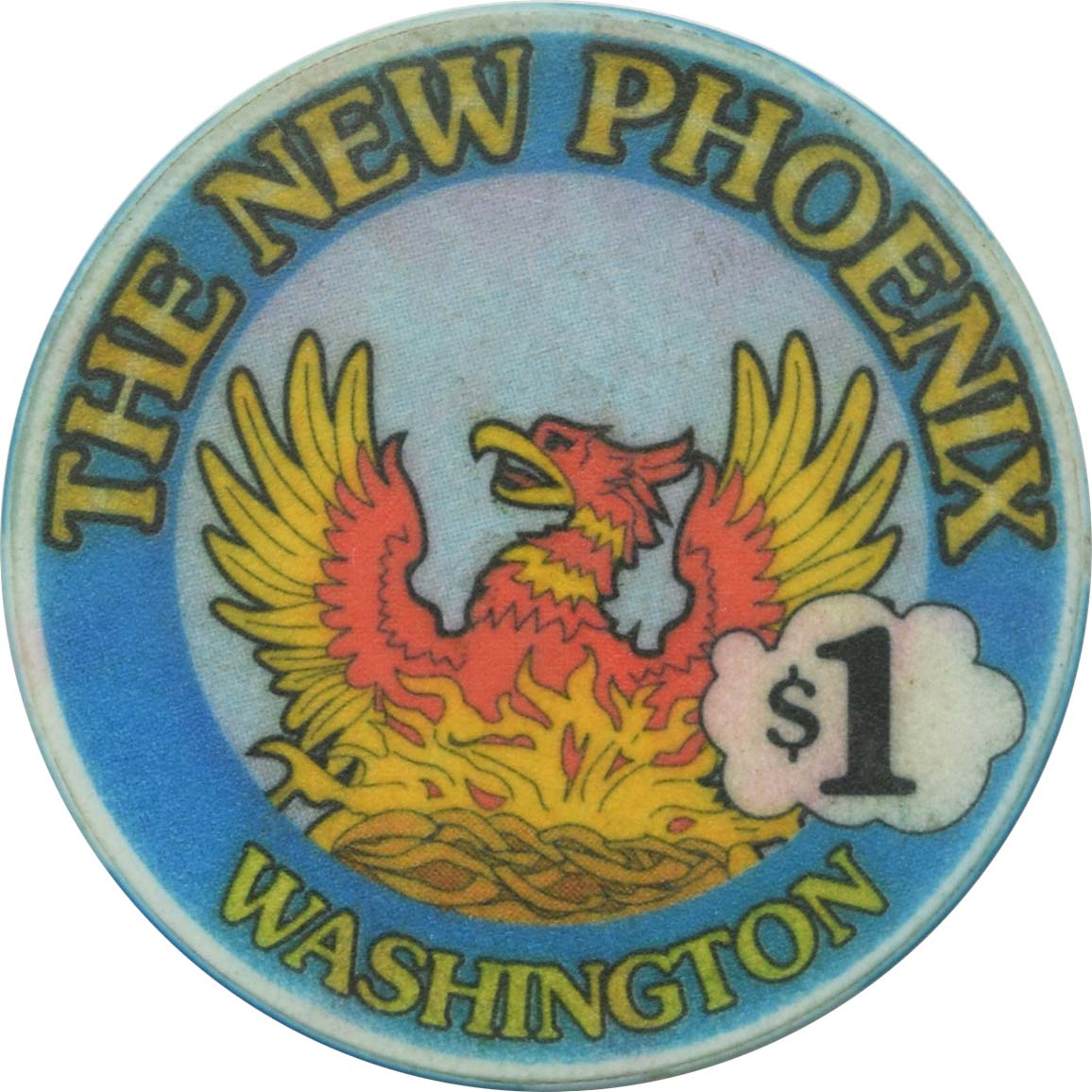 New Phoenix Casino La Center Washington $1 Blue Chip