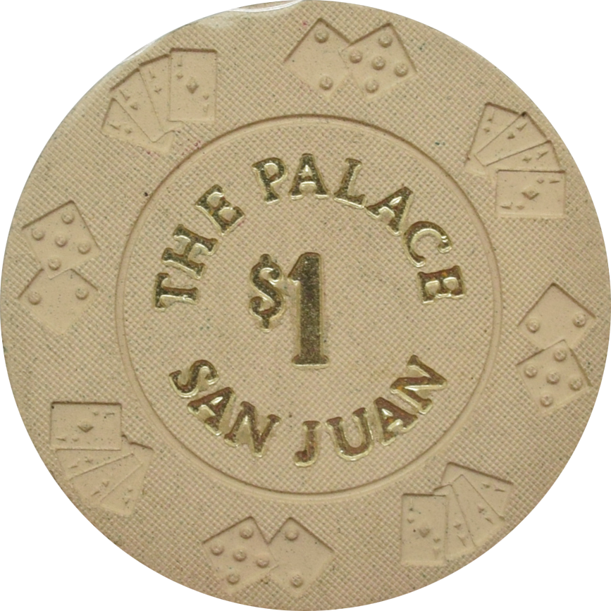 The New Palace Casino San Juan Puerto Rico $1 Diecar Chip