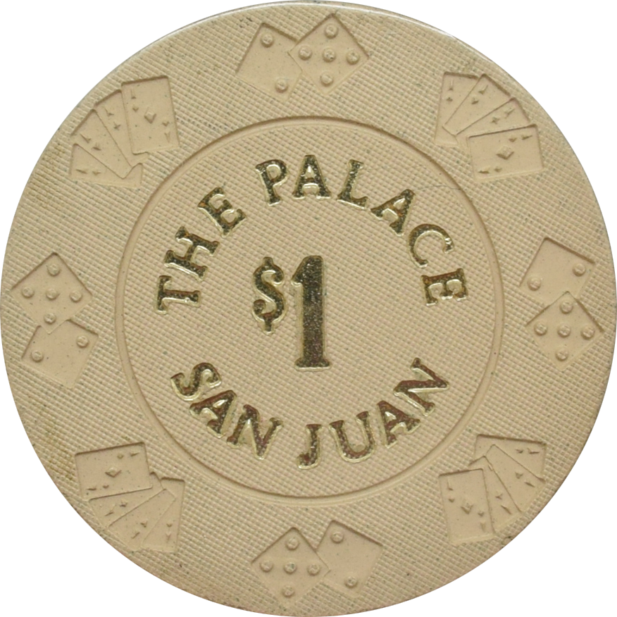 The New Palace Casino San Juan Puerto Rico $1 Diecar Chip