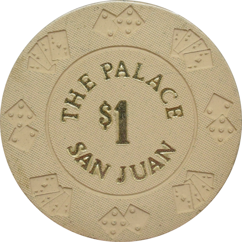 The New Palace Casino San Juan Puerto Rico $1 Diecar Chip