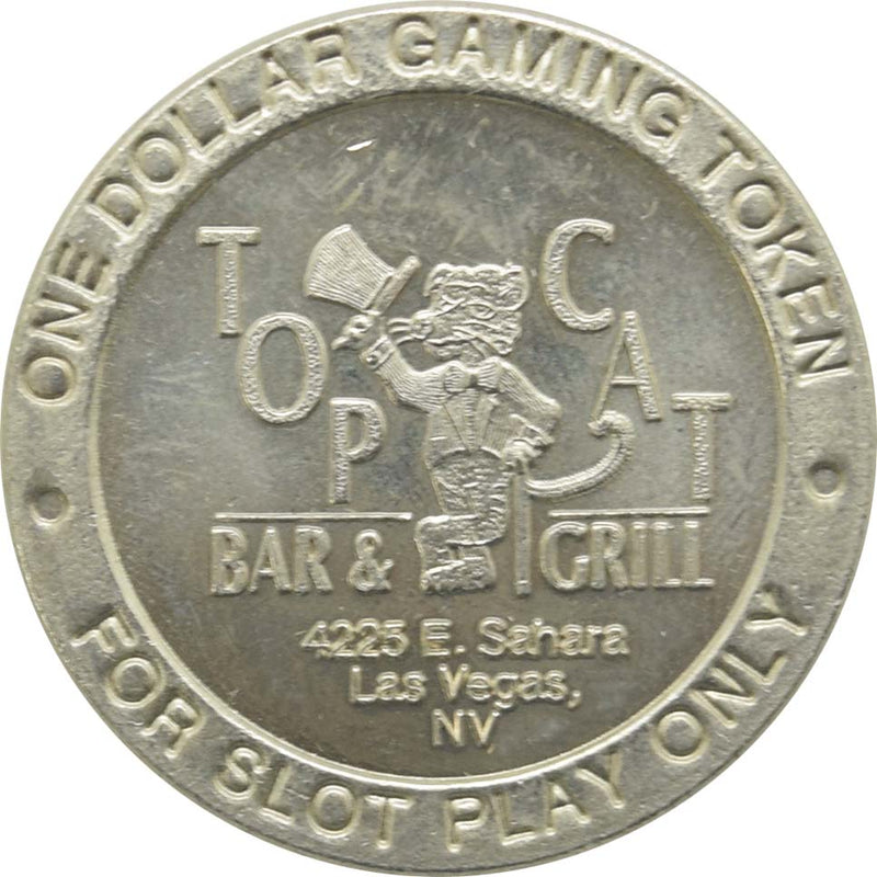 Top Cat Bar & Grill Casino Las Vegas Nevada $1 Token 1996