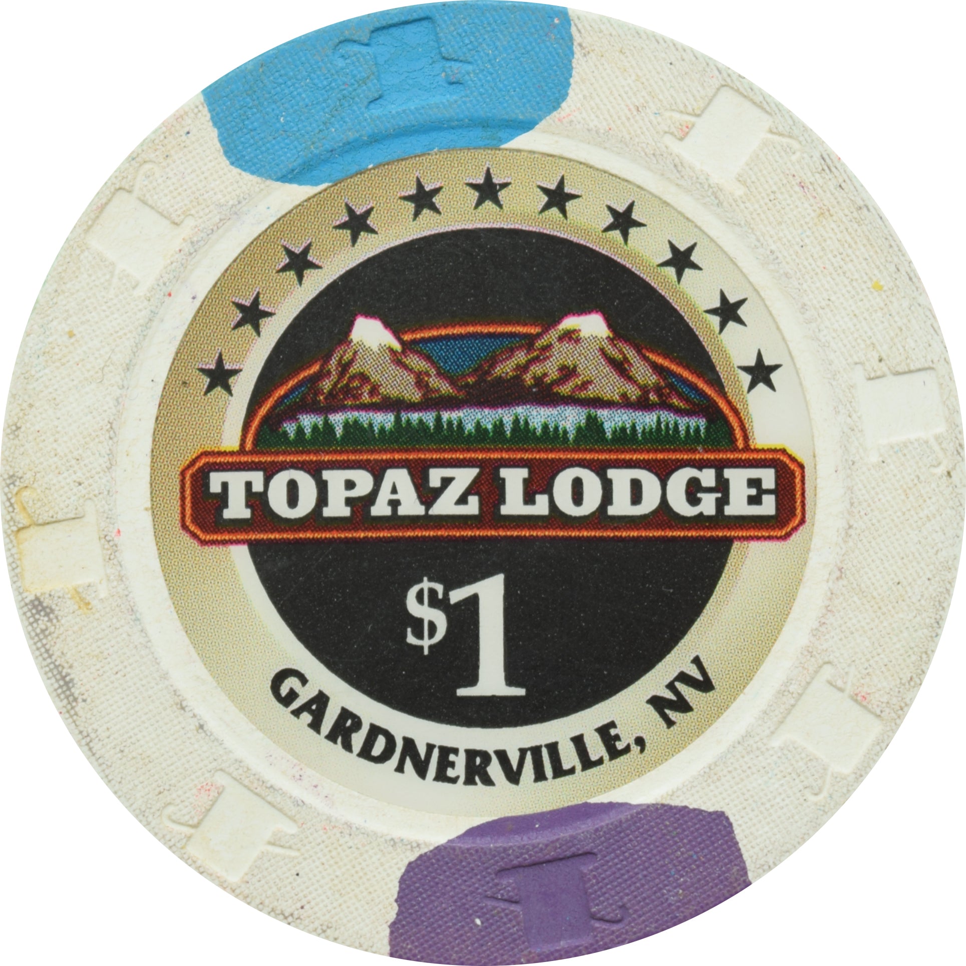 Topaz Lodge Casino Gardnerville Nevada $1 Chip 2006