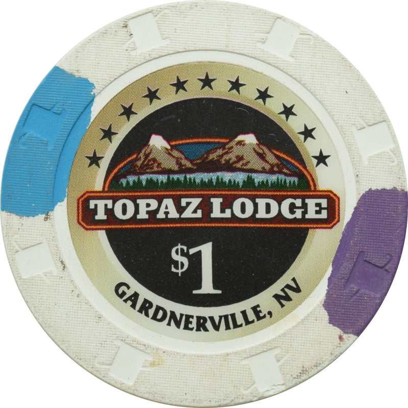 Topaz Lodge Casino Gardnerville Nevada $1 Chip 2006