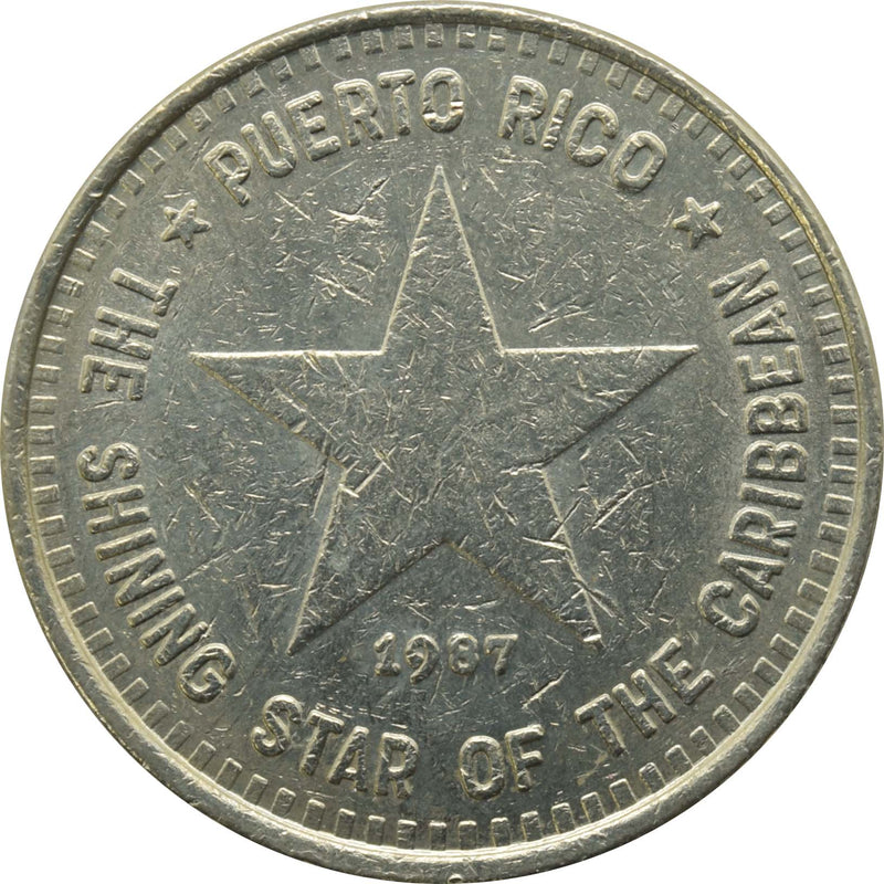Tourism Company of Puerto Rico $1 Token 1987
