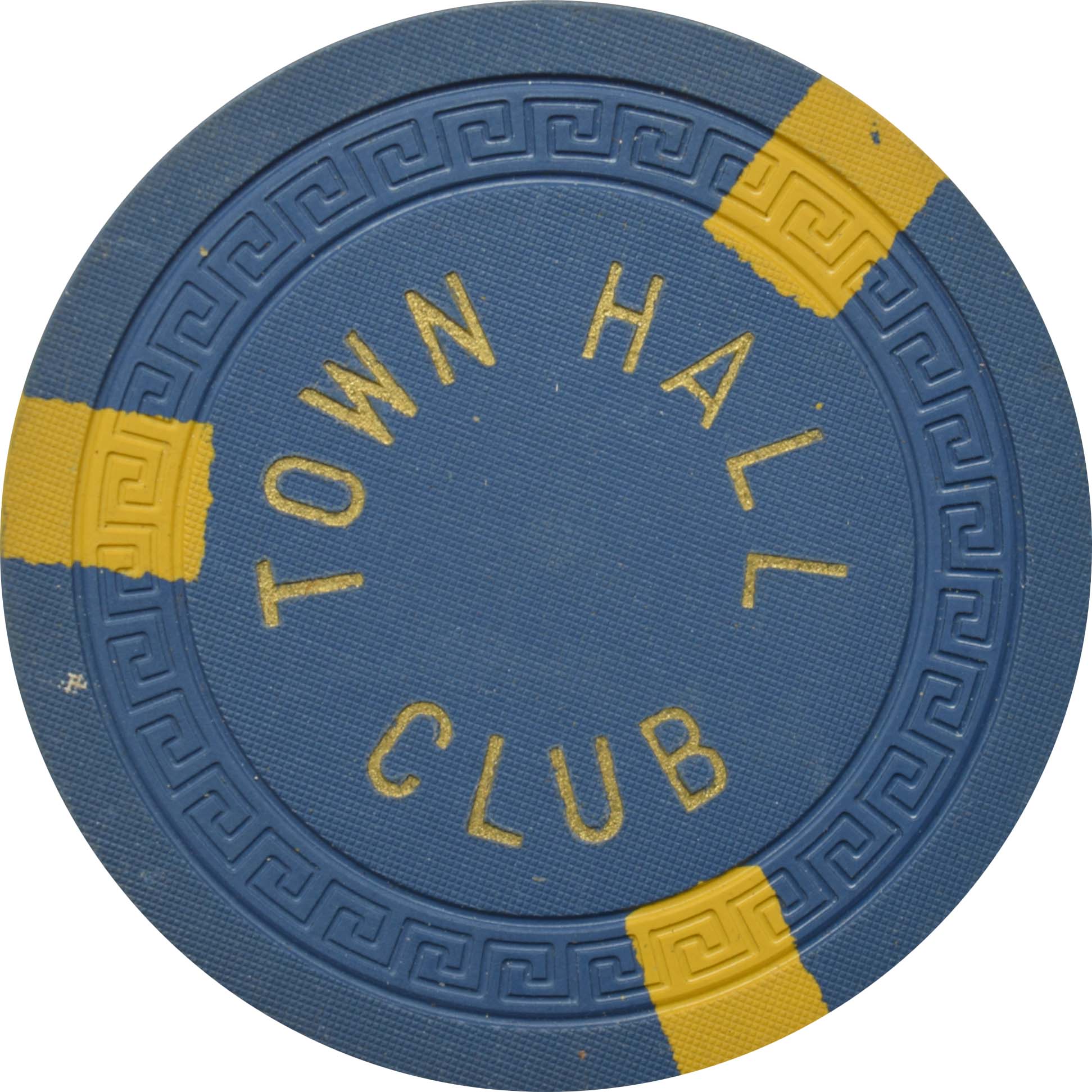 Town Hall Club Casino Tonopah Nevada $5 Chip 1955