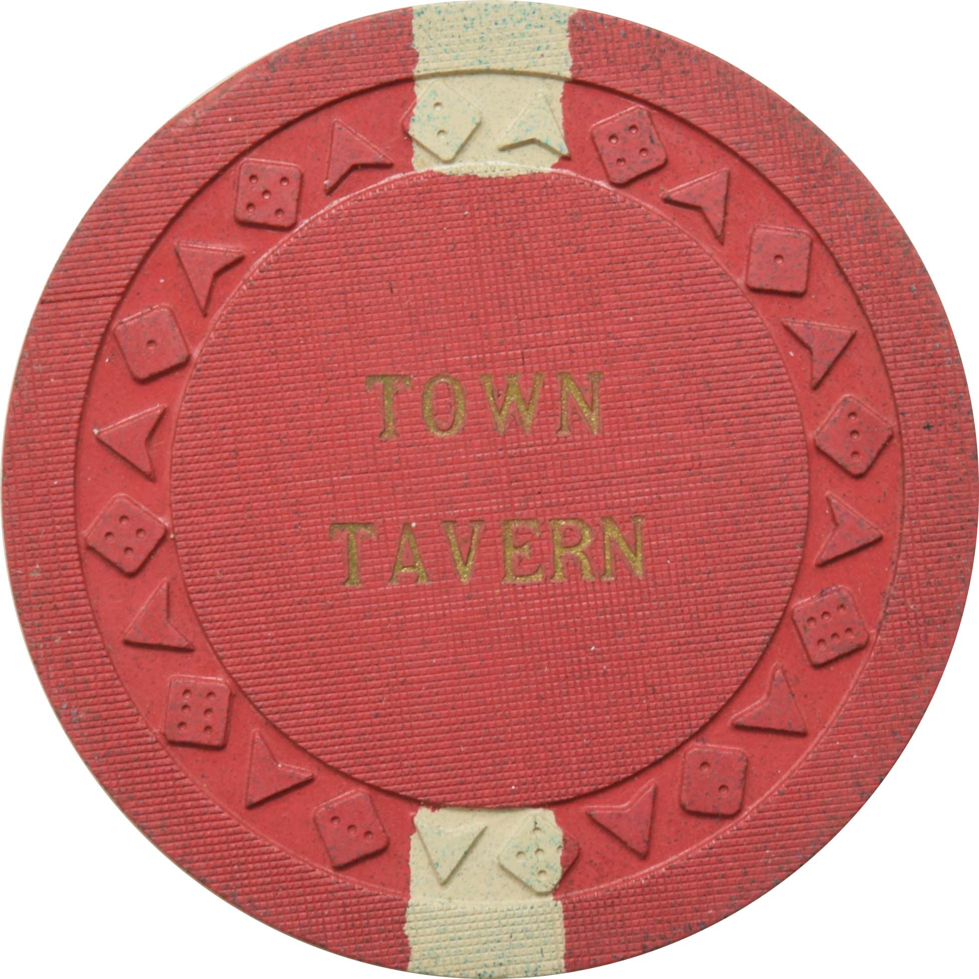 Town Tavern Casino Las Vegas Nevada $5 Chip 1957