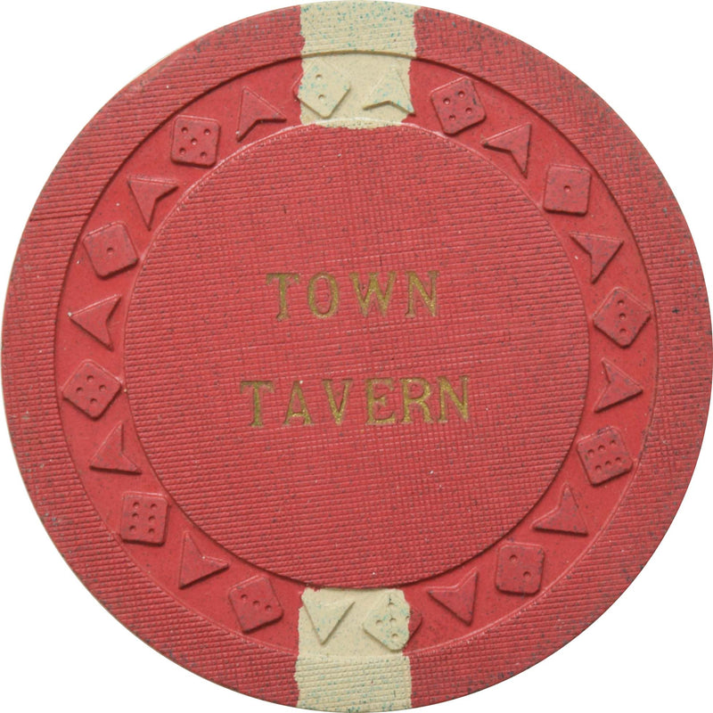 Town Tavern Casino Las Vegas Nevada $5 Chip 1957