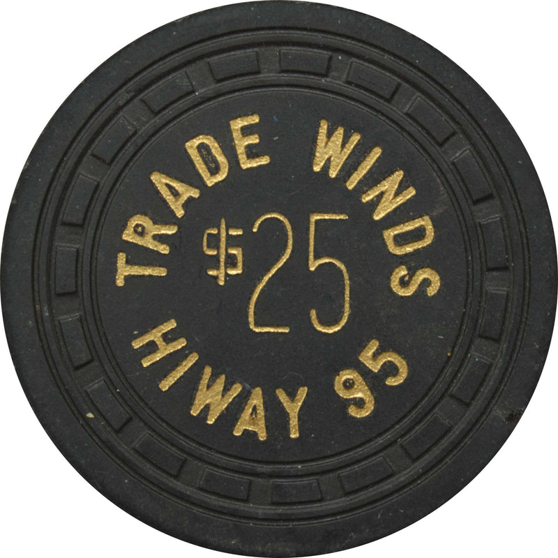 Trade Winds Hiway 95 Casino Las Vegas Nevada $25 Chip 1954