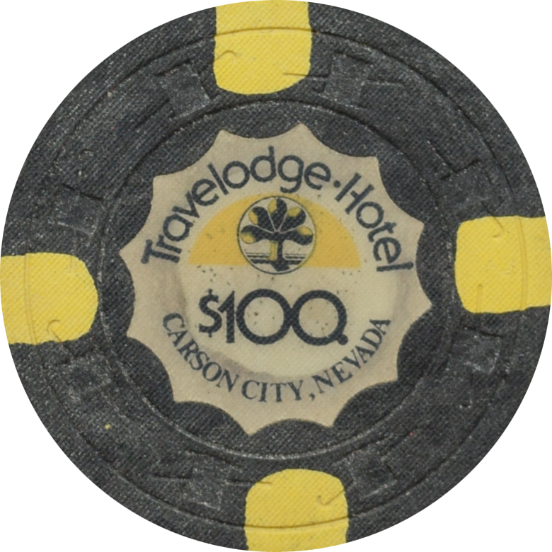 Travelodge Casino Carson City Nevada $100 Dig Chip 1978