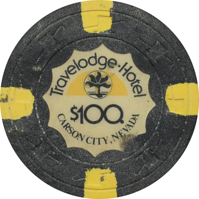 Travelodge Casino Carson City Nevada $100 Dig Chip 1978