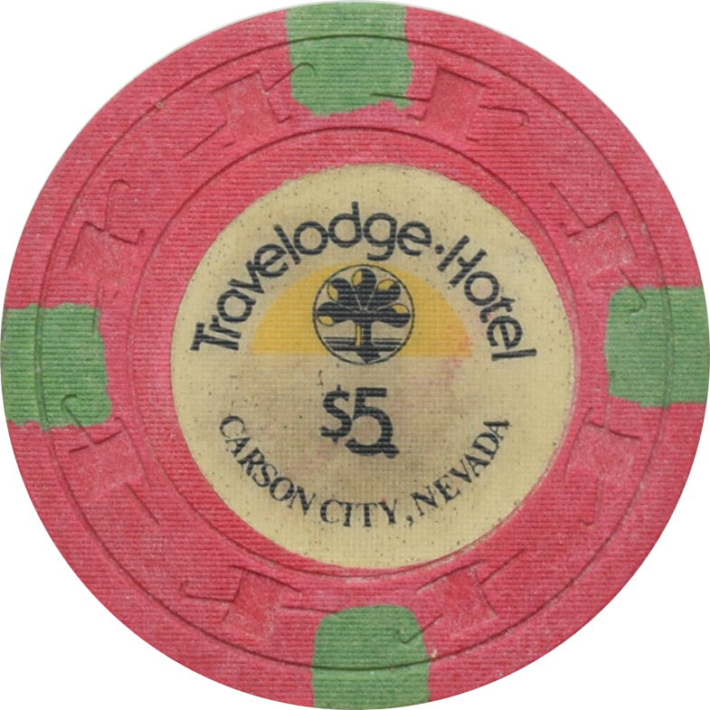 Travelodge Casino Carson City Nevada $5 Dig Chip 1978