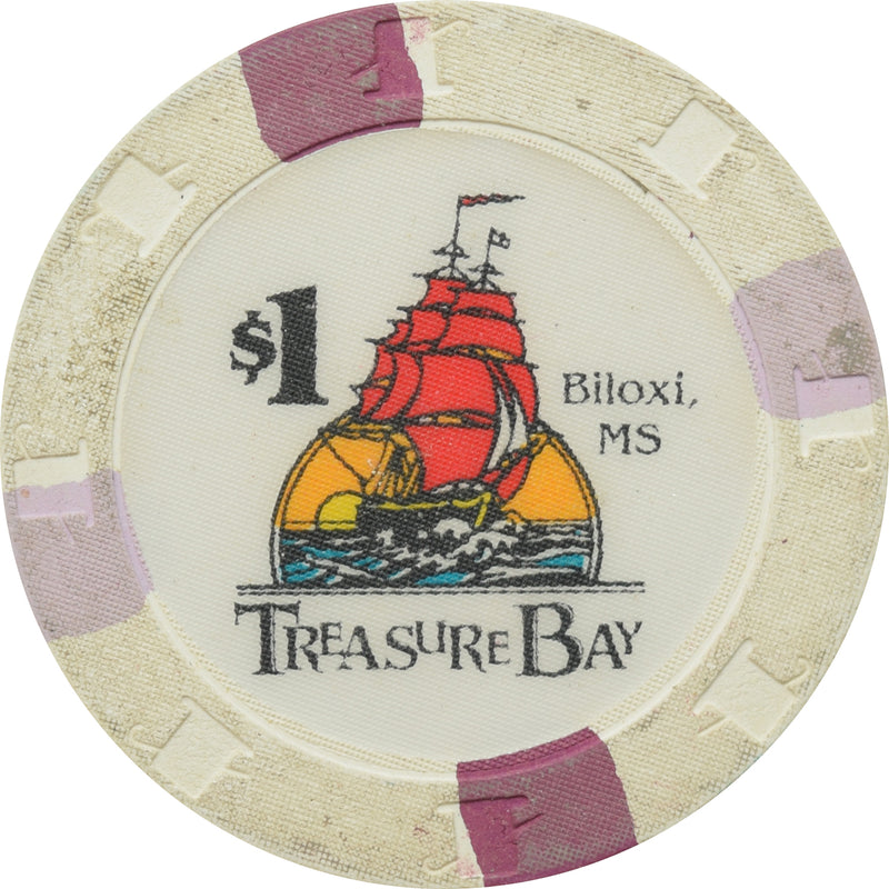 Treasure Bay Casino Biloxi MS $1 Chip