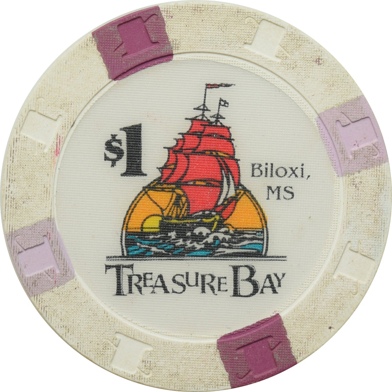 Treasure Bay Casino Biloxi MS $1 Chip