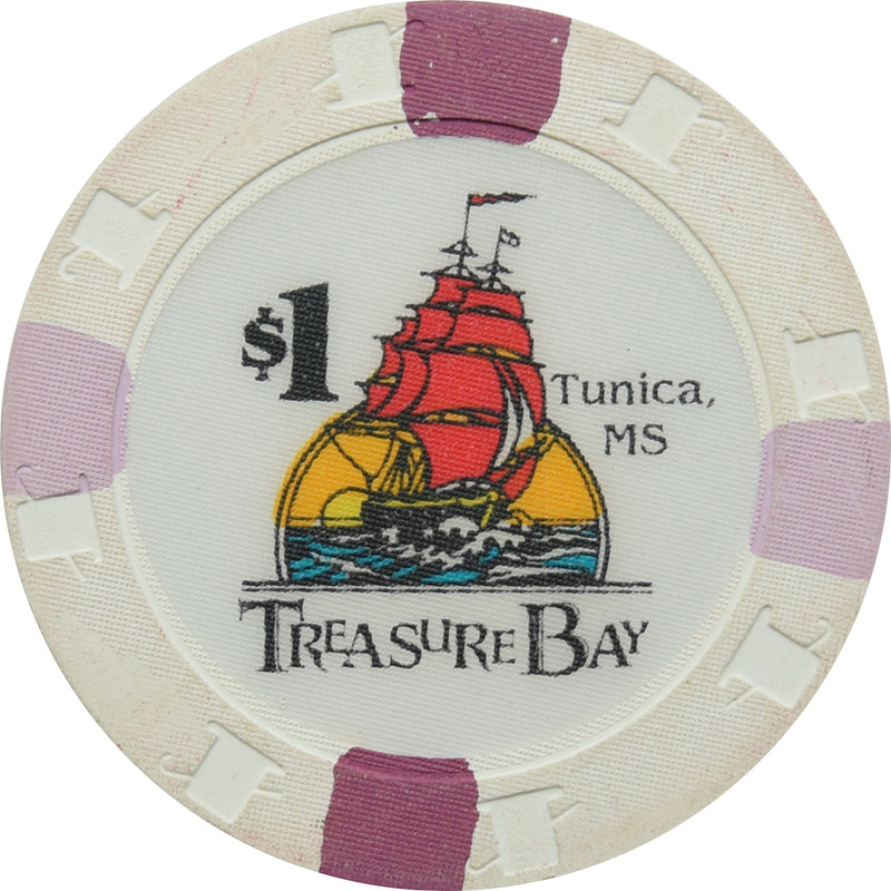 Treasure Bay Casino Tunica Mississippi $1 Chip