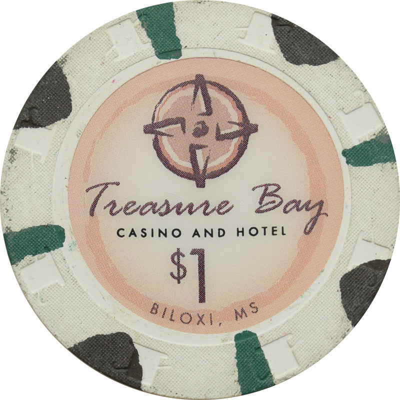 Treasure Bay Casino Biloxi Mississippi $1 Chip