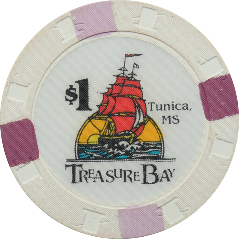 Treasure Bay Casino Tunica Mississippi $1 Chip