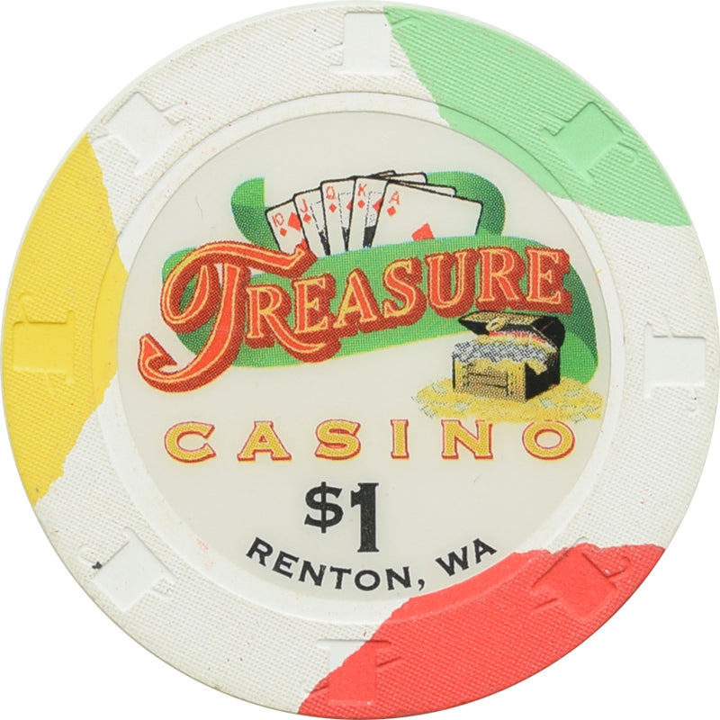 Treasure Casino Renton WA $1 Chip
