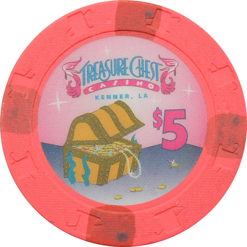 Treasure Chest Casino Kenner LA $5 Chip