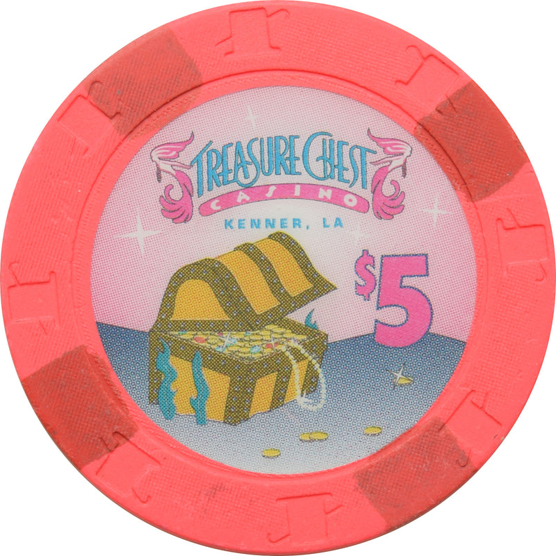 Treasure Chest Casino Kenner LA $5 Chip
