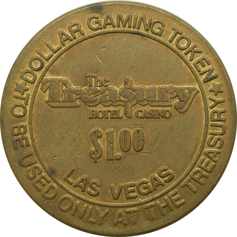 The Treasury Casino Las Vegas Nevada $1 Token 1979