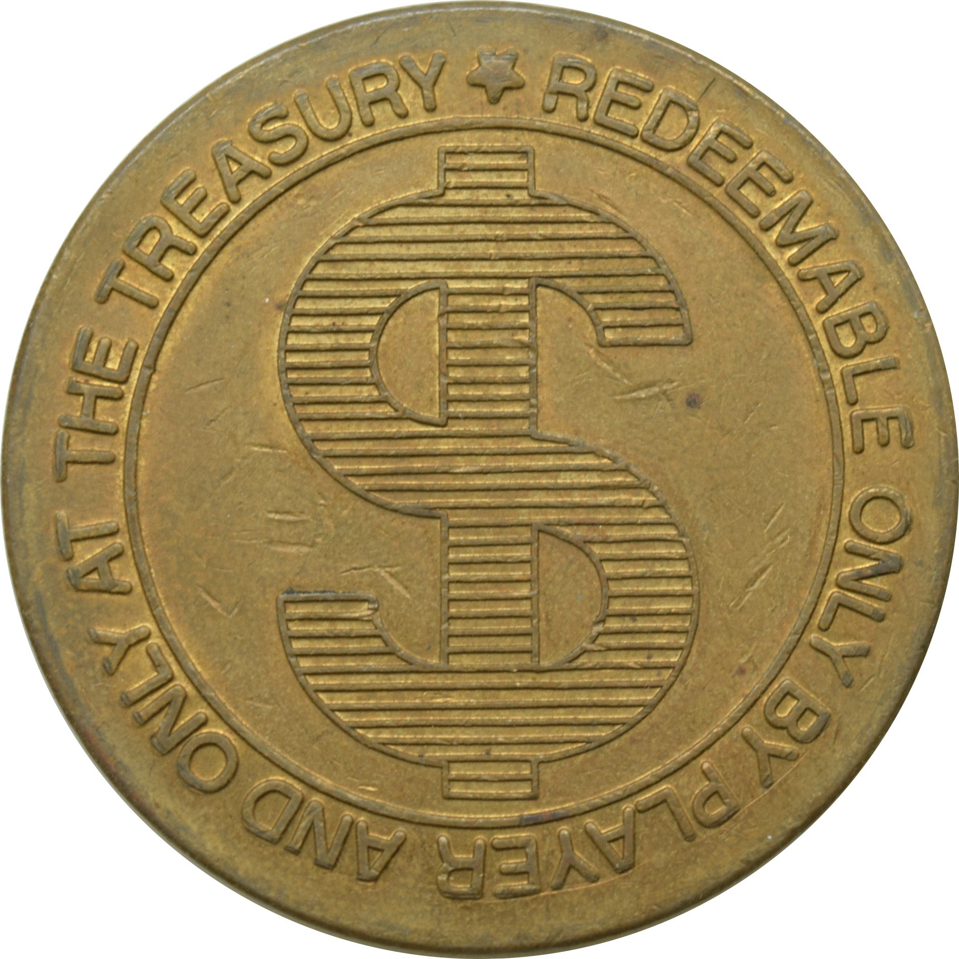 The Treasury Casino Las Vegas Nevada $1 Token 1979