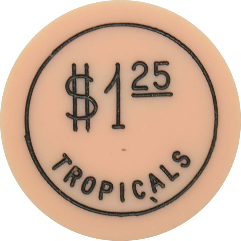 Tropicals Night Club Casino Cuba $1.25 Chip