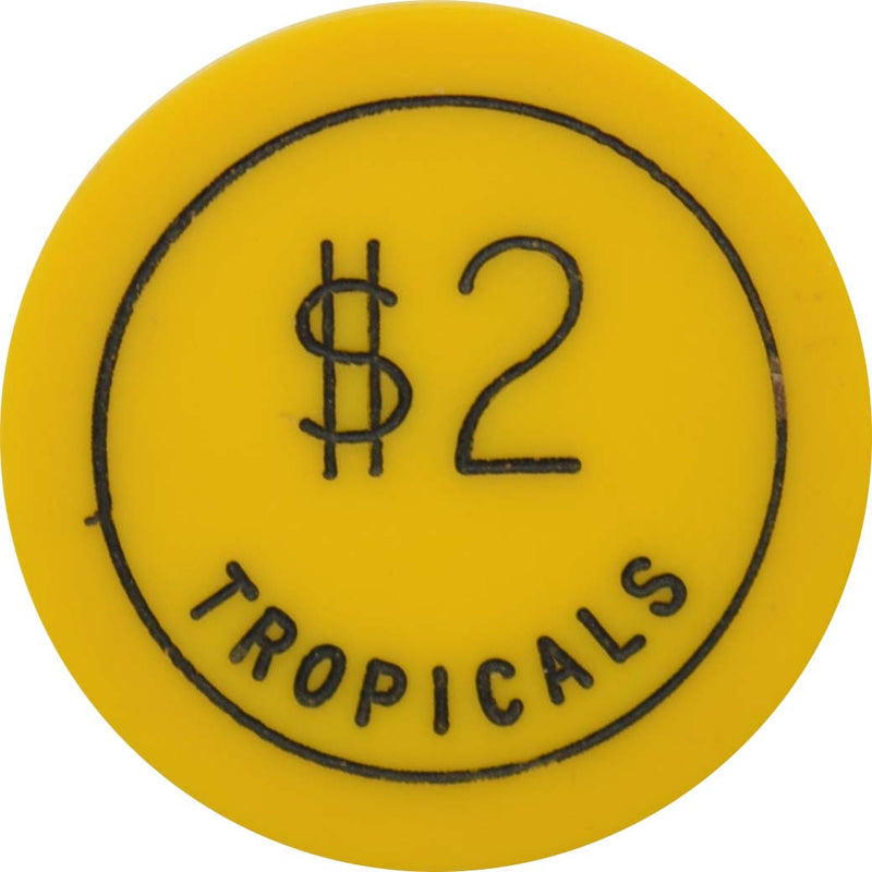 Tropicals Night Club Casino Cuba $2 Chip