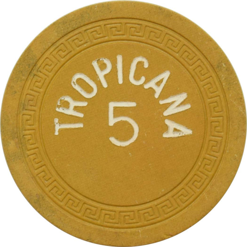 Tropicana Casino Havana Cuba Roulette 5 Mustard Chip