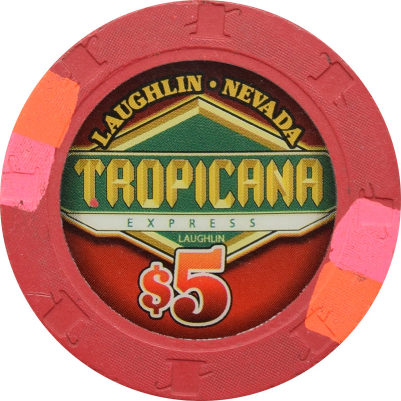 Tropicana Express Casino Laughlin Nevada $5 Chip 2007