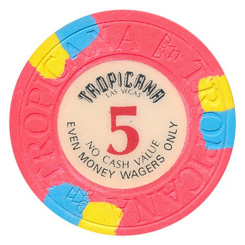 Tropicana Las Vegas 5 N.C.V. Even Money Wagers Only Chip - Spinettis Gaming