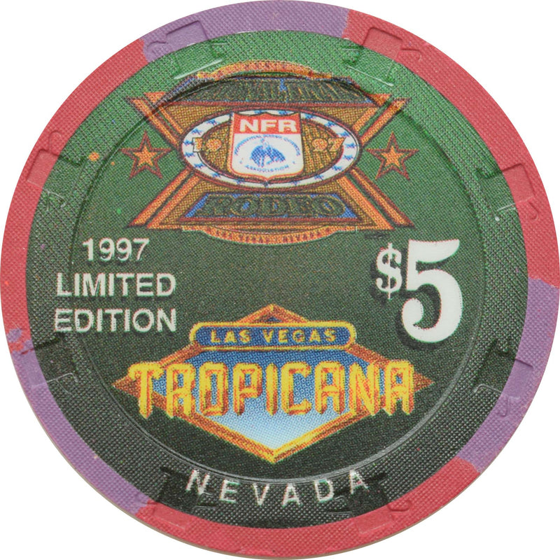 Tropicana Casino Las Vegas Nevada $5 National Finals Rodeo Chip 1997
