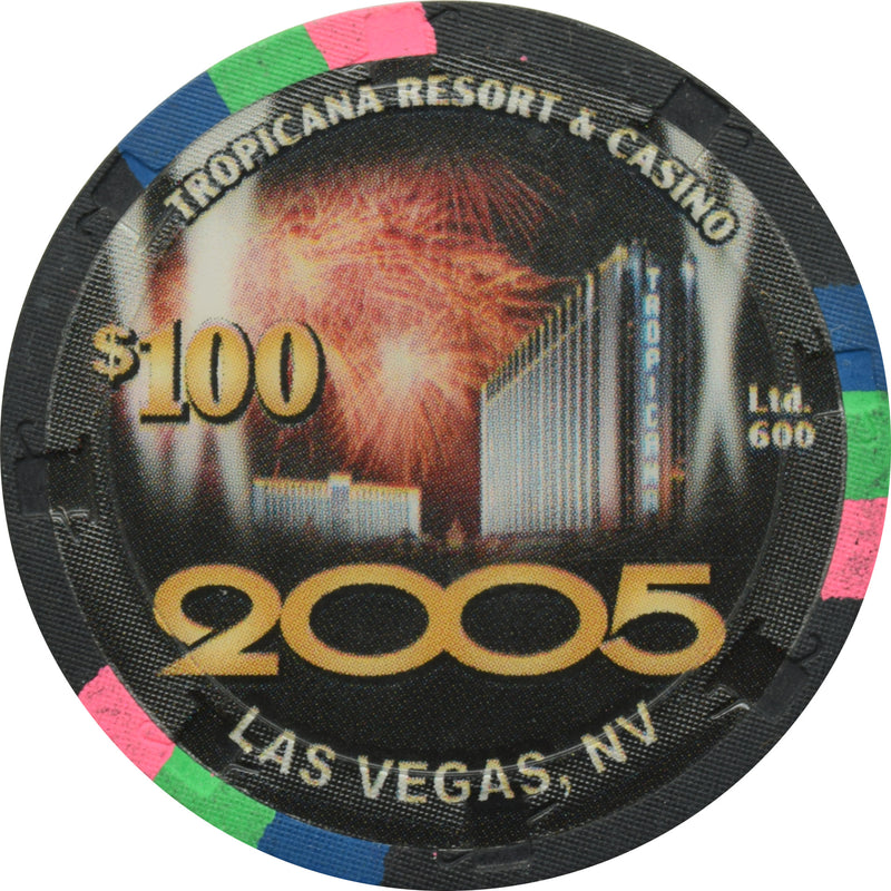 Tropicana Casino Las Vegas Nevada $100 New Years Chip 2005