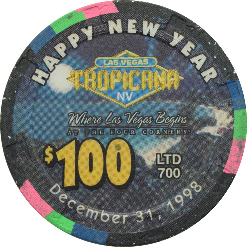 Tropicana Casino Las Vegas Nevada $100 New Years Chip 1998