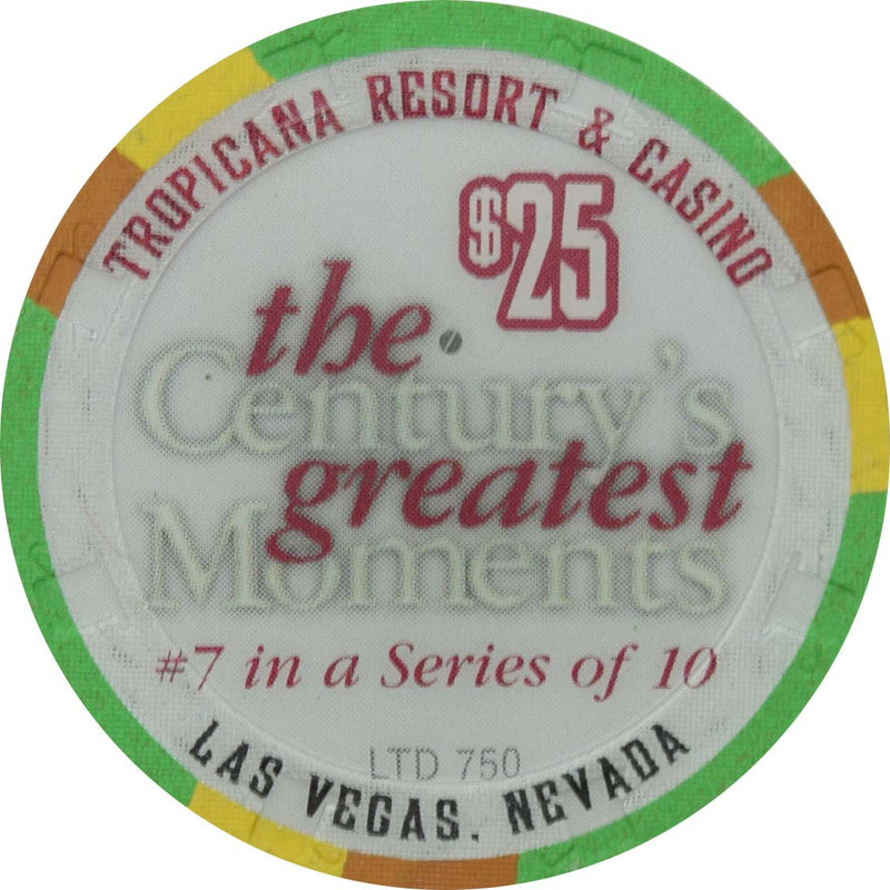Tropicana Casino Las Vegas Nevada $25 Century's Greatest Moments 1960s Chip