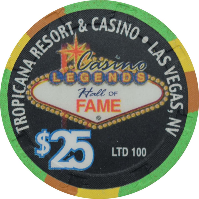 Tropicana Casino Las Vegas Nevada $25 Legends Hall of Headliners Chip 1999