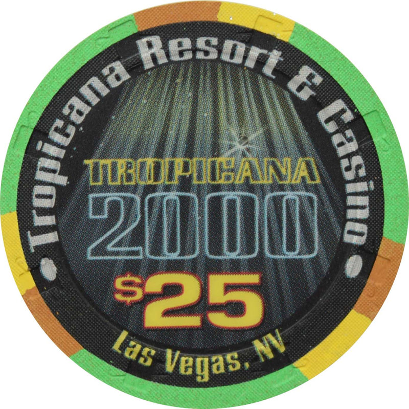 Tropicana Casino Las Vegas Nevada $25 New Millennium Chip 1999