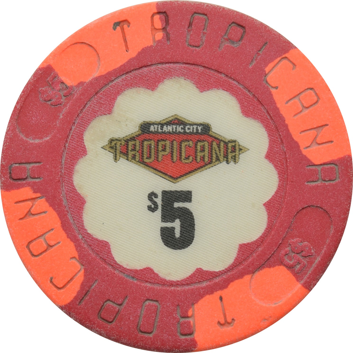 Tropicana Casino Atlantic City NJ $5 Chip