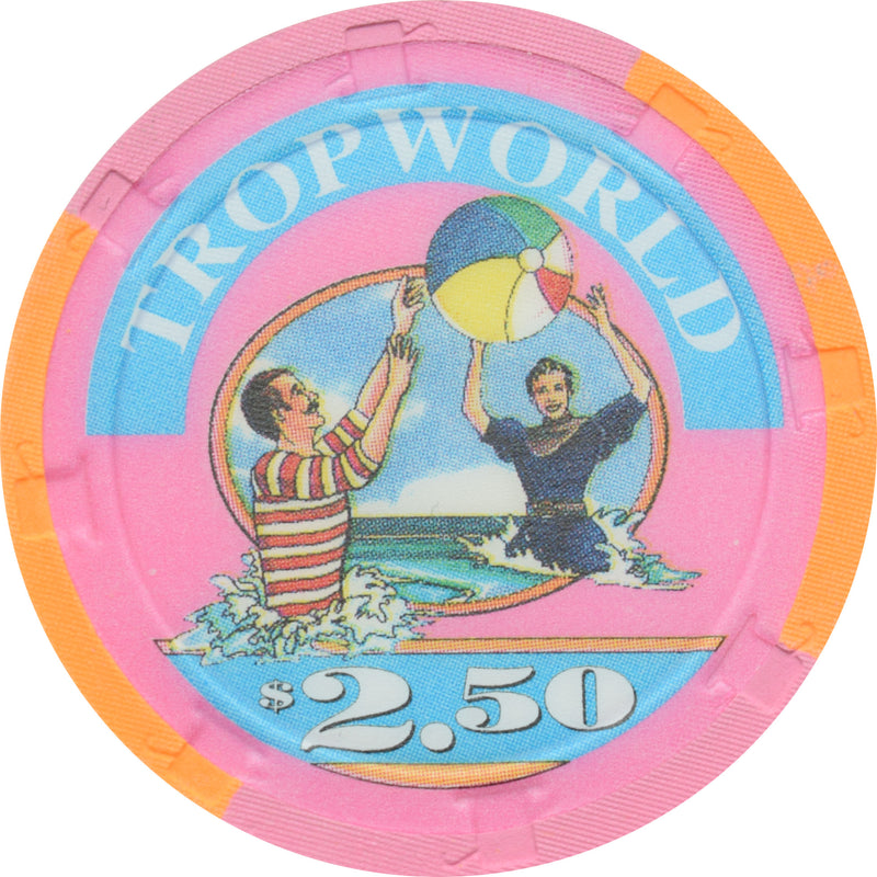 Tropworld Casino Atlantic City New Jersey $2.50 Chip