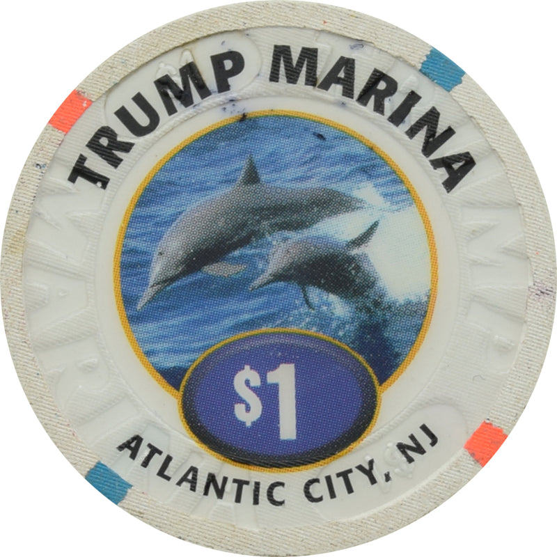 Trump Marina Casino $1 Chip Atlantic City New Jersey
