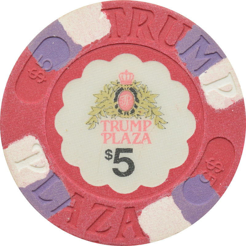 Trump Plaza Casino Atlantic City New Jersey $5 Chip
