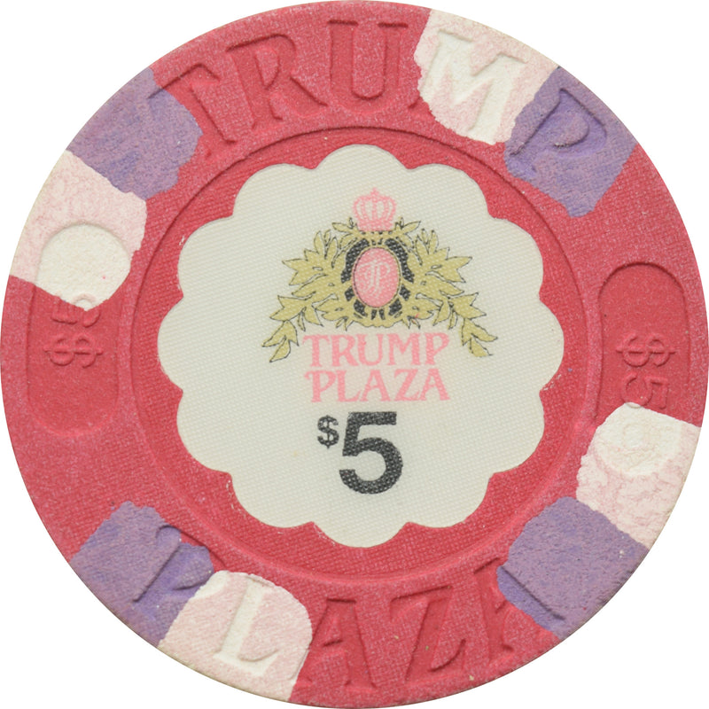 Trump Plaza Casino Atlantic City New Jersey $5 Chip