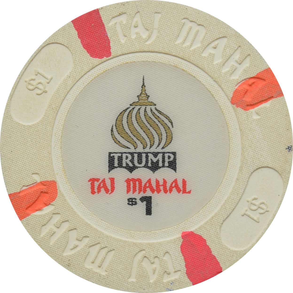 Trump Taj Mahal Casino Atlantic City New Jersey $1 Chip