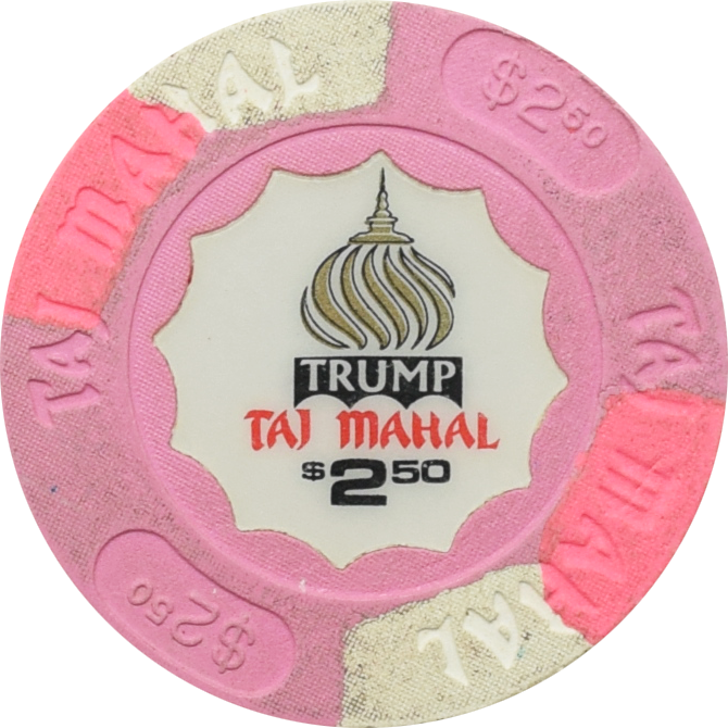 Trump Taj Mahal Casino Atlantic City New Jersey $2.50 Chip
