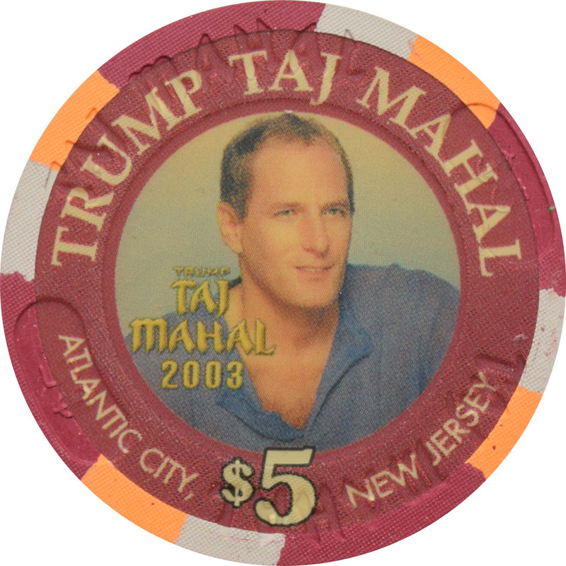 Trump Taj Mahal Casino $5 Chip Atlantic City New Jersey Michael Bolton