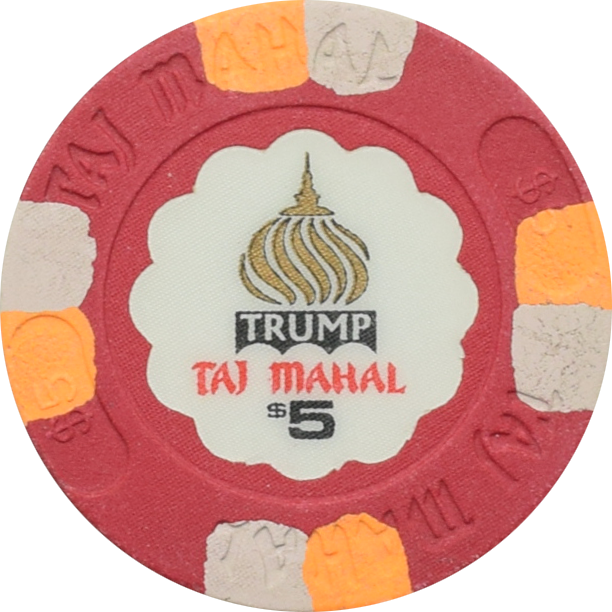 Trump Taj Mahal Casino Atlantic City New Jersey $5 Chip
