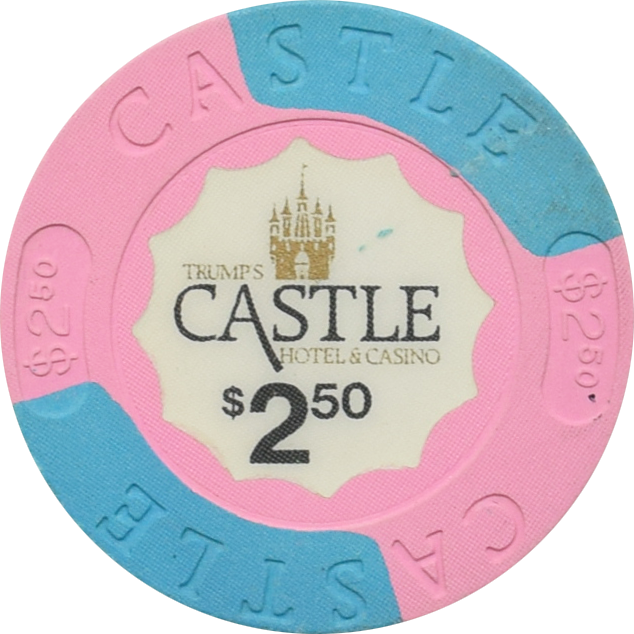Trump's Castle Casino Atlantic City New Jersey $2.50 (2 Blue) Chip