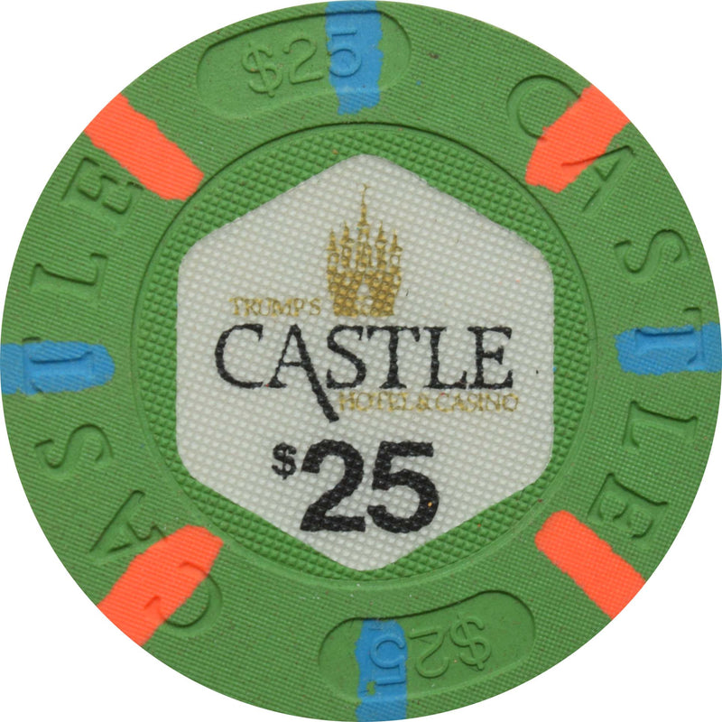 Trump's Castle Casino $25 Chip Atlantic City New Jersey