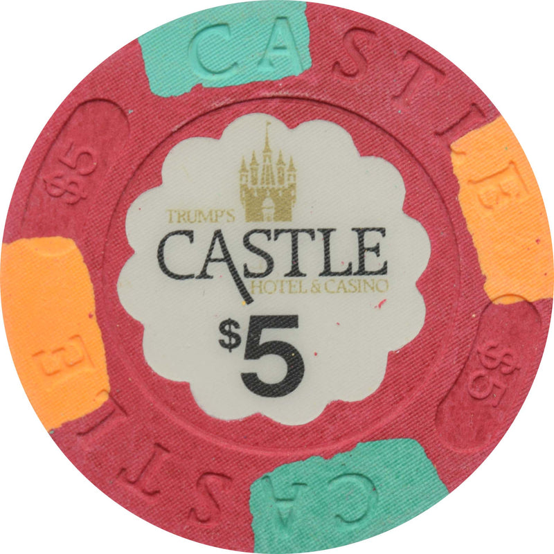 Trump's Castle Casino $5 Paulson Chip Atlantic City New Jersey