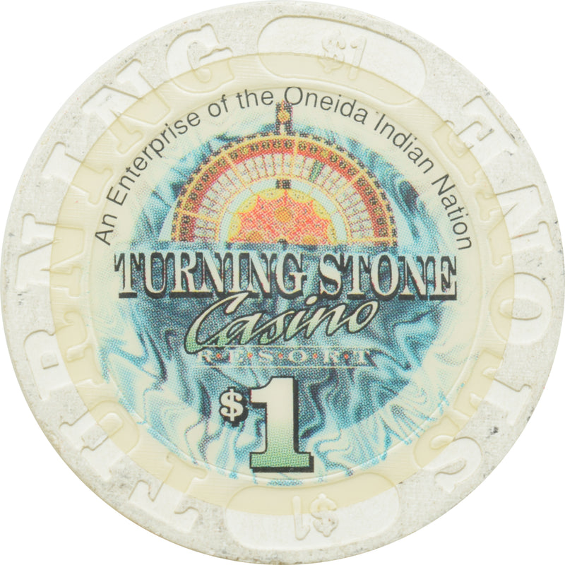 Turning Stone Casino Verona New York $1 Large Inlay Chip